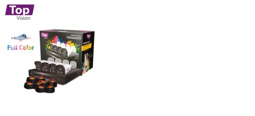 KIT 4X4 TOP24FCKIT TOPVISON INCLUYE 1 DVR XVR-204A 6CH 1080P-LITE SOPORTA AUDIO SOBRE COAXIAL O UTP   4 CÁMARAS HD TOPVISION BULLET TBFC200A 2MP 2.8MM TECNOLOGÍA FULL COLOR   MICRÓFONO INTEGRADO   CARCASA PLASTICA  IP67   12VCD   4 CABLES PRE PONCHADOS 18M C U BNC Y ALIMENTACIÓN   FUENTE DE PODER