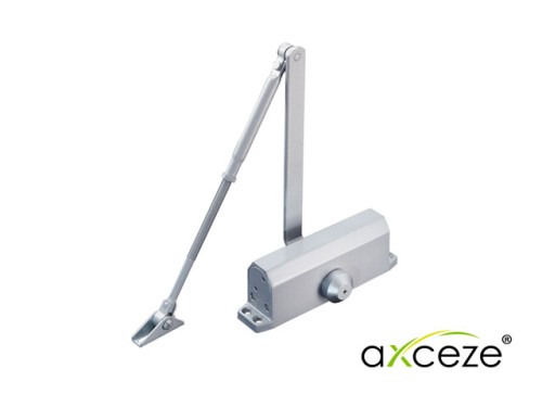 BRAZO CERRADOR DE PUERTAS AX-DOORC80 MARCA AXCEZE PUEDE CERRAR UNA PUERTA DE HASTA 80 KG INSTALACI 