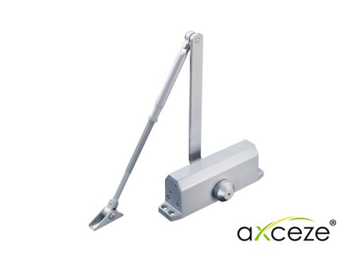 BRAZO CERRADOR DE PUERTAS AX-DOORC120 MARCA AXCEZE PUEDE CERRAR UNA PUERTA DE HASTA 120 KG INSTALACI 